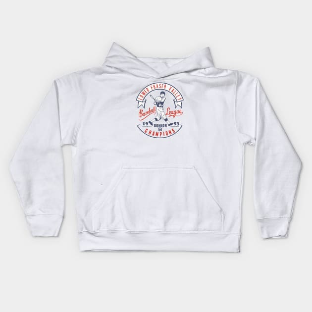 Retro Baseball Kids Hoodie by ranxerox79